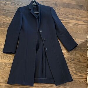 Stella McCartney Wool Navy Trench Coat